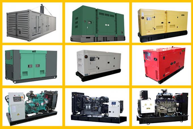 Doosan привело дизель в действие генератора 375KVA 300KVA с звукоизоляционной сенью